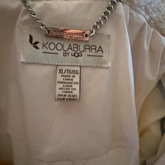 Koolaburra Women's Puffer Jacket with Hood - Cream - Picture 2 of 3